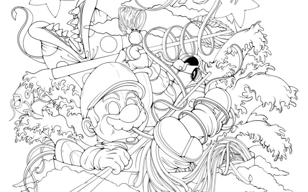 Ramen Colouring Sheet